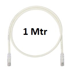 Panduit - UTP6A1M - UTP Patch Cord Cat6A 10G 1 Mtr, White.