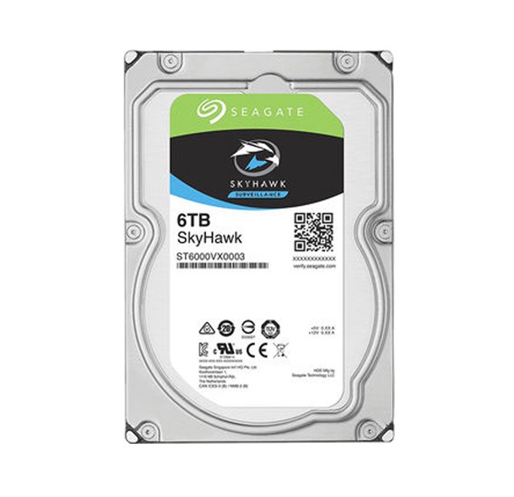 Seagate - ST6000VX0003 - HDD 6TB SATA 7.2k SkyHawk Surveillance 3.5", 6Gb/s 256M Cache.