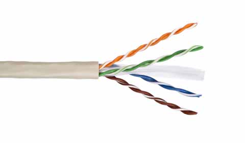 Ultima - 778133 - Solid Cat6 UTP Cable CM 4 Pair, 24AWG, Grey 305 Mtr.