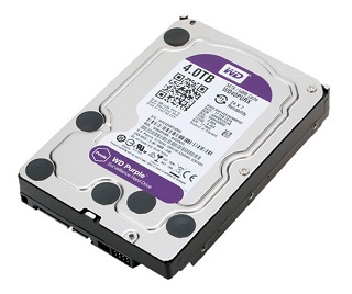 WD - WD40PURX-64AKYY0 - HDD 4TB SATA 5.4k Purple™ Surveillance 3.5", 6Gb/s 64MB. (1-Years warranty, MOI-SSD Approved).