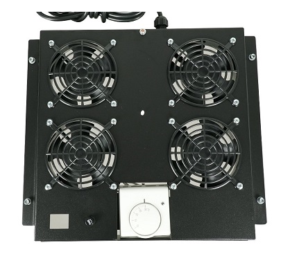 CANOVATE - CSA-9-2002 - 4-WAY Fan Module for inorax-ST with analog Thermostat, Black.