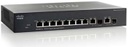 CISCO - SG350-10P-K9-UK - 10-Port L3 Gigabit PoE Managed Switch, 8 x 10/100/1000 (PoE+) + 2 x Combo (Gigabit / SFP), 62 Watt.