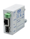 AMG - AMG9HMEC-1GH-1S-P30 - Mini Industrial Media Converter 1-Port RJ45 PoE+ 10/100/1000BaseTx 802.3at 30Watt, 1-Port SFP 1000BaseFx, DIN Rail & Wall Mount, (-40° to +75°c), 48-56Vdc Power Input. *PSU & SFP Not Included
