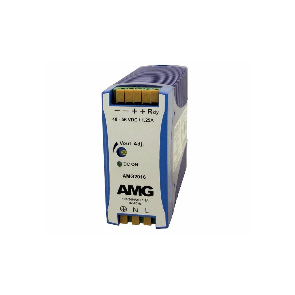 AMG Systems - AMG2016 - Power Supply 48~56V DC 60W @48V DIN-Rail.