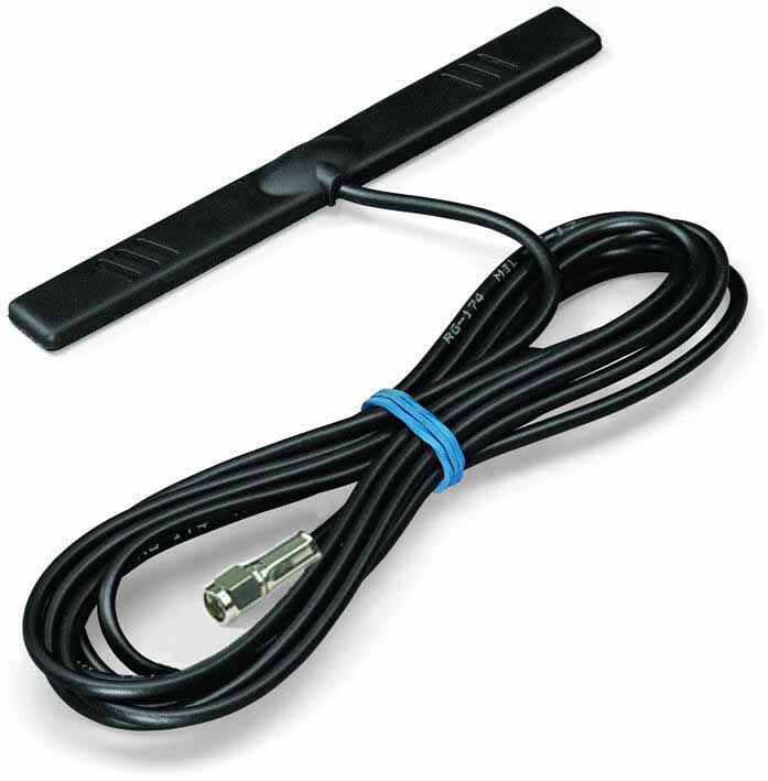 NEC - 758-961 - WAGO Self-Adhesive Antenna, with 2.5 Mtr cable &amp; SMA straight plug, GSM/UMTS/LTE/Bluetooth/WLAN, 699-960, 1710-2690 MHz.