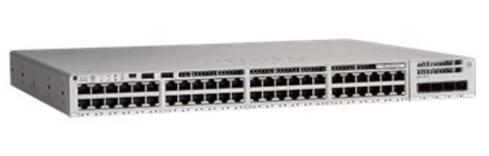 CISCO - C9200L-48P-4G-E - Catalyst 9200L Switch 48-Port PoE+, 4 x SFP 1G, Network Essentials, Power Capacity 1kW / PoE 740 W.