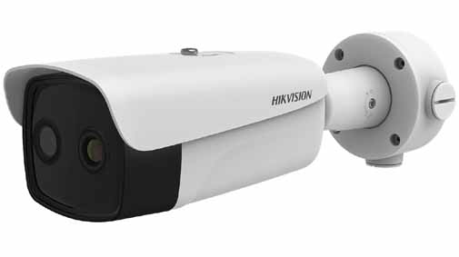 Hikvision - DS-2TD2637B-10/P - Temperature Screening Thermographic Thermal & Optical Bi-spectrum Network Bullet Camera, Thermal Resolution 384 x 288, Lens 9.7mm.