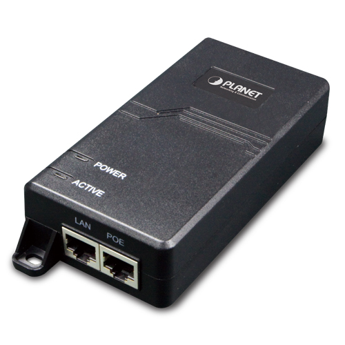 Planet - 795196 - POE-163 - PoE Injector, 1-Port PoE+ (802.3at), 10/100/1000 Mbps, Power Budget 30W.