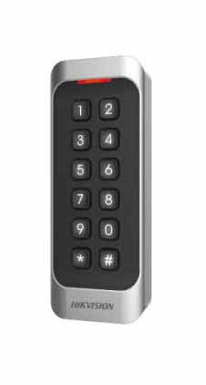 Hikvision - DS-K1107MK - Pro 1107 Series Card Reader with keypad 12 keys, Mifare cards reader.
