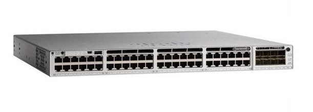 CISCO - C9200L-48P-4X-E - Catalyst 9200L Switch 48-Port PoE+, 4 x SFP+ 10G, Network Essentials, Power Capacity 1kW / PoE 740 W.