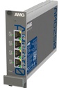 AMG - AMG250R-4G-4S - Four Channel Industrial Hardened Media Converter, 4x 10/100/1000Base-T(x) RJ45 Copper Ports + 4x 100/1000Base-Fx SFP Ports, 100Mbps/1Gbps Multirate Support, Rack Mount, -40°C to +75°C, 10-36VDC Power Input. SFPs NOT INCLUDED.