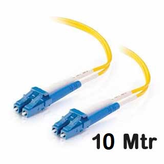 Datwyler Cables - 423320 - ‎FO Patch Cord LC:LC Duplex SM OS2, 10 Mtrs, Oval, LS0H, Yellow.