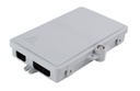 DN4SCSWHAB55WP - FO Enclosure 2 Port FTTx W/M IP65 In/Outdoor, HxWxD (180x120x30)mm, 1x SCD or 2x LCD SM/MM (4 Fiber).