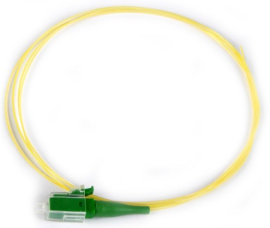 Datwyler Cables - 800.303.175 - FO Pigtail LC / APC, SM 9/125 G657A OS2, Yellow 1 Mtr.