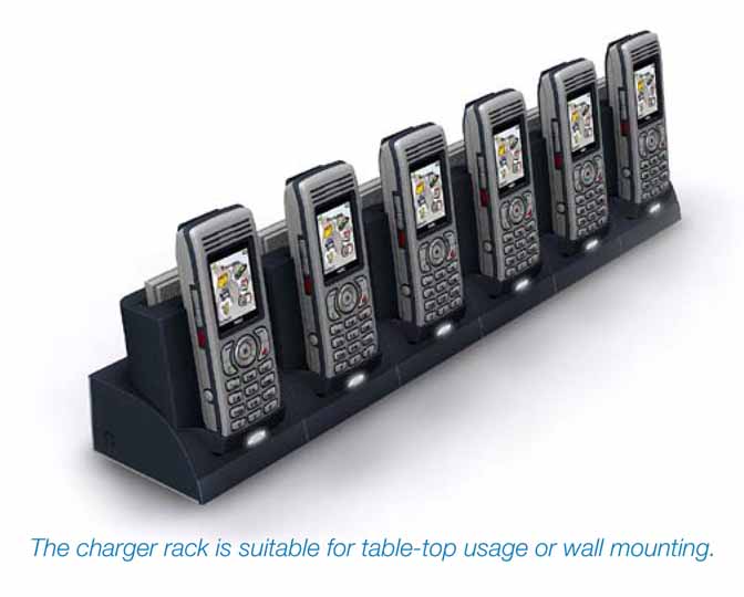 NEC - 9600 017 59200 *Used - Multi Charger Rack 6-Port for IP DECT Phone Hanset i755d/i755s.