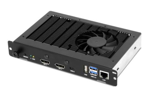 NEC - OPS-Sky-i5v-d8/64/W10IoT B - Format: OPS Slot-in PC; Processor: Intel Skylake 6th gen. Core i5 6440EQ 6M Cache; 4x 2.7 Ghz; vPro; Intel HD Graphics 530; 8GB dual channel RAM; 64GB SSD; OS: Windows 10 IoT Enterprise; Model: B; [Interfaces: 2x USB 3.0, 1x Ethernet RJ45, 1x mini DisplayPort out, 1x Audio, 1x Mic., 1x SD Card] Compatible with Standalone Adapter and Adapter 2.0.