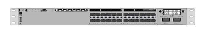 CISCO - C9300-24S-E - Catalyst 9300  24 GE SFP Ports, modular uplink Switch.