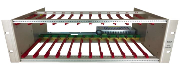 AMG - AMG2015 - Rack Chassis for AMG units, 12 Slots, 3U 19inch Rack Mount, Industrial Grade -40 to +75°C, Single Integrated 90-264VAC Power Supply, EU, US or UK Type Power Lead Included.