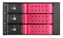 i-Star - BPN-DE230HD-RED - HDD Hot-swap Rack Trayless 2 x 5.25" to 3 x 3.5" 12Gb/s, Red Color.