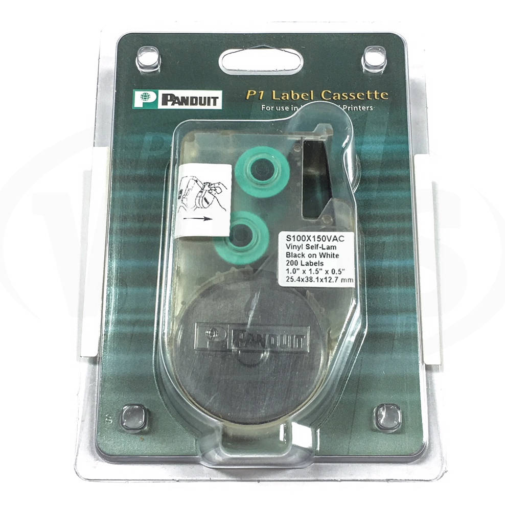 PANDUIT - S100X150VAC - Cable Markers Printable Adhesive Self Lam Label, Vinyl White