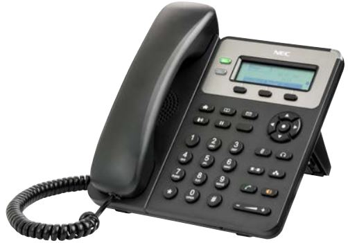 NEC - BE117876 - ITX-1615-1W(BK)TEL - GT210 Standard SIP Phone.