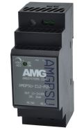 AMG Systems - AMGPSU-I12-P24 - 12 VDC, 24W (2A) Industrial Power Supply, DIN-Rail Mounting, -40°C to +70°C. Adjustable 11-14 VDC.