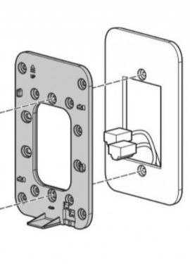 HPE Aruba - R3V61A - AP-503H-MNT2 Dual-gang Mount Kit.