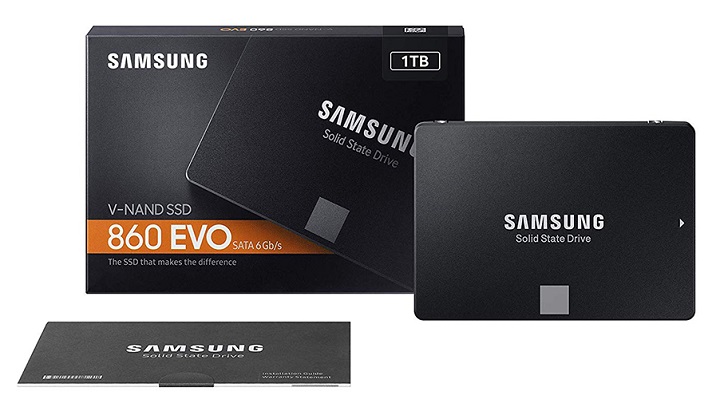 SAMSUNG - MZ-76E1T0B/AM - SSD 860 EVO 1TB, Internal 2.5" Solid State Drive.