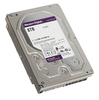 WD - WD84PURU - HDD 8TB 3.5" SATAIII, Purple™ Surveillance, 6Gb/s, 128MB, IntelliPower™ 5400 RPM.
