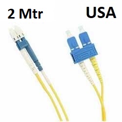 Leviton - U2DCL-S02 - FO Patch Cord SM OS2 Duplex SCD:LCD Premium, Zip 1.6mm cable,2 Mtr, USA.