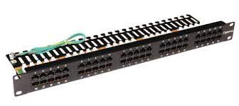 OPTERNA - SCSPPV50UTP - Voice Patch Panel 50-Ports CAT 3 19" 1U, Black.