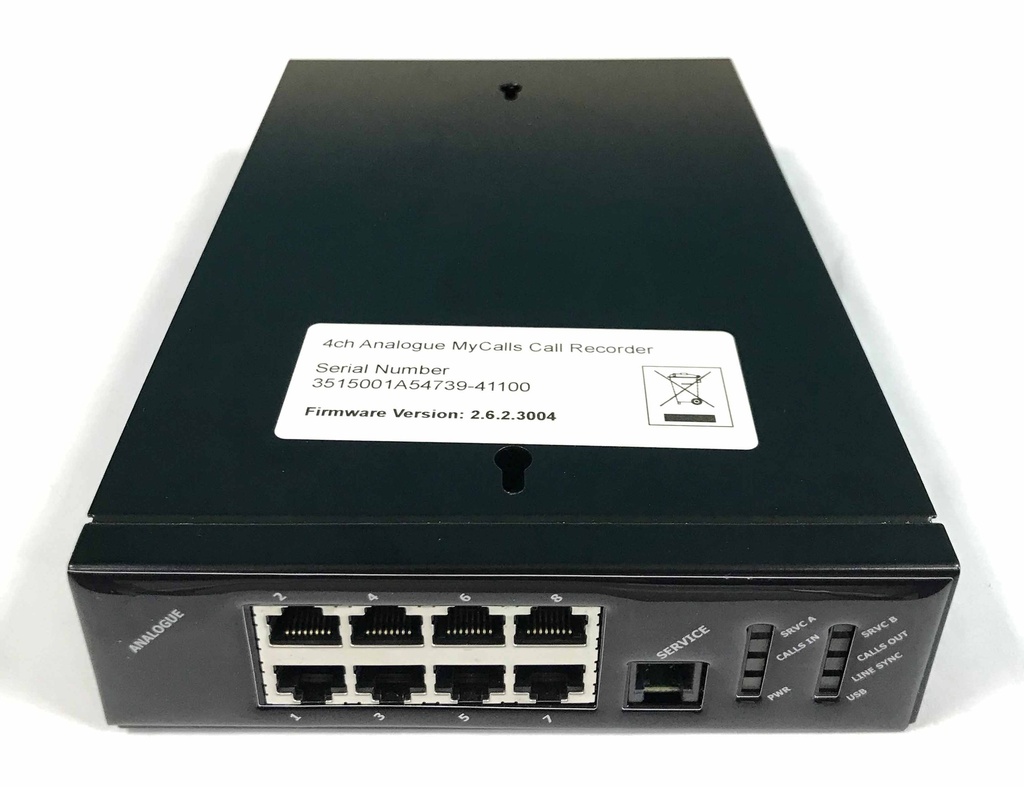 NEC - EU000026*Used - SV9100 MyCalls Recorder 4CH Analog Pack. (NEC 5406). *Power Supply is not included.