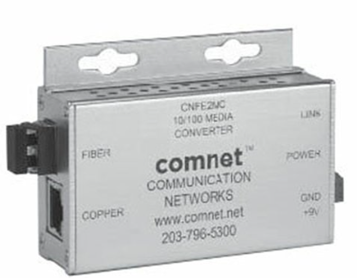 Comnet - CNFE2MC-M - Small-size Media Converter, 100Mbps, 1 SFP Port + 1 RJ-45 Copper Port (SFP Sold Separately).