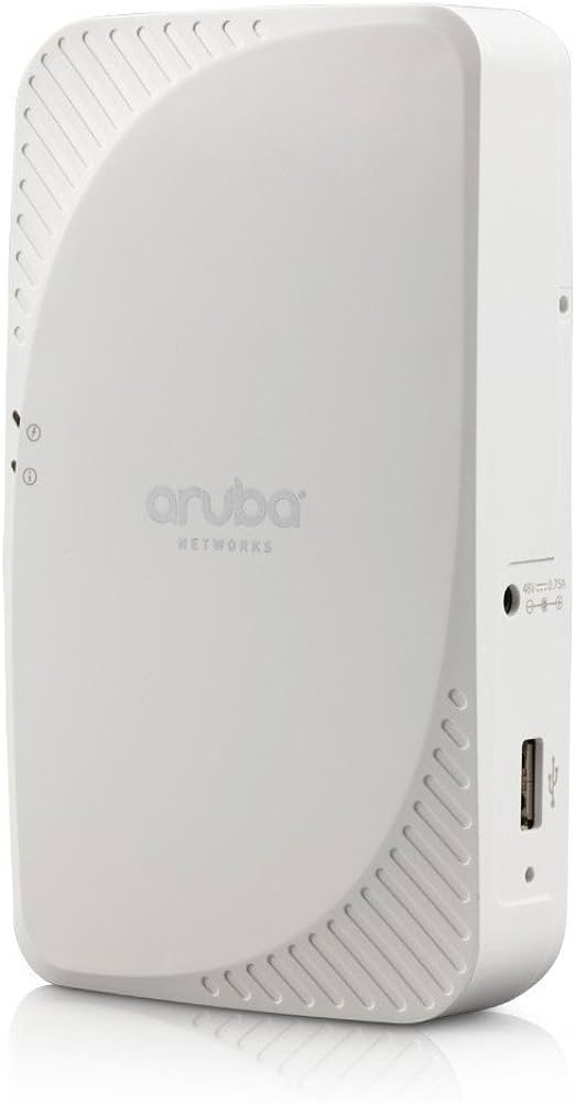 HPE Aruba - JW166A - AP-205H Wireless Access Point for Hospitality, 802.11ac 2x2:2 dual radio, integrated antennas.