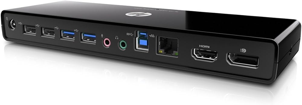 HP - H1L08AA - 3005pr Port Replicator / Docking Station USB-3.