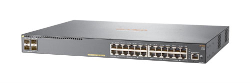 HPE Aruba - JL356A - 2540 24G PoE+ 4SFP+ Switch, Layer 2, 24 Ports (10/100/1000 PoE+) + 4 Ports SFP+, PoE Power 370 Watt.