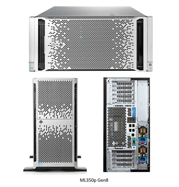 HPE - 661342 *Used - ProLiant M350P Gen8 E5-2609 4GB RAM 8x SATA SFF 460-Watts PSU Server System (Used w/o Box)
