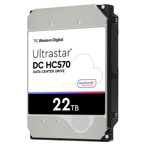 WD - WUH722222ALE604 - HDD 22TB SATA 7.2k Ultrastar® DC HC570 3.5", 512e 6Gb/s 512MB.