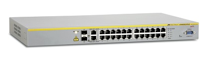 Allied Telesis - AT-8000S/24POE-30*Used - 24 Port POE 10/100 Stackable Managed Fast Ethernet Switch with 2x 10/100/1000T or SFP Combo uplinks, PoE = 185W.