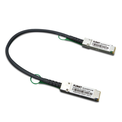 PLANET - CB-DAQSFP-0.5M - 40G QSFP+ Direct Attached Copper Cable (0.5M in length), for switch XGS3-24242 & XGS3-S20X2Q cards of XGS3-42000R Chassis.