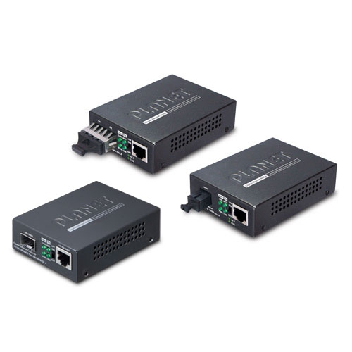 Planet - GT-802S - Gigabit Media Converter 10/100/1000BASE-T to 1000BASE-SX/LX (SC, SM) 20km.