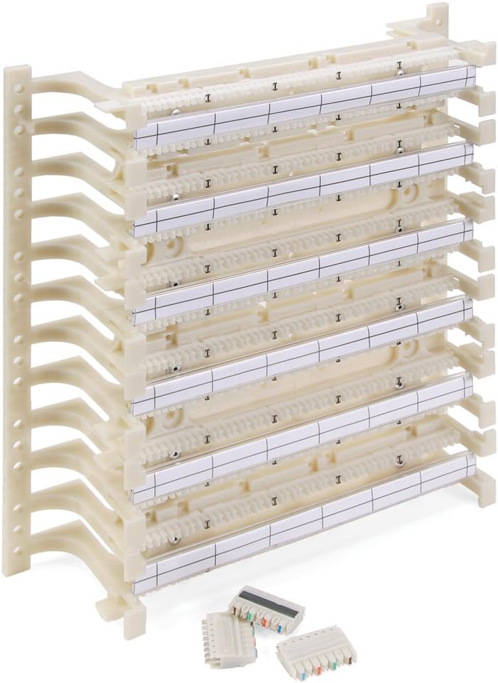 Leviton - 41AB2-3F4 - 300-Pair Wall-Mount Wiring Block Kit w/ C-4 clips.
