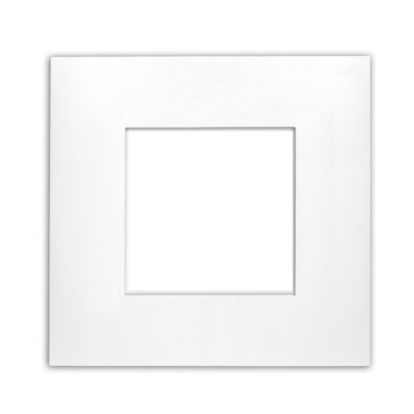 Leviton - LF145-01W - Wallplate / Faceplate Frame French-style, single-gang, White, (for use with French-style LI145 inserts only).