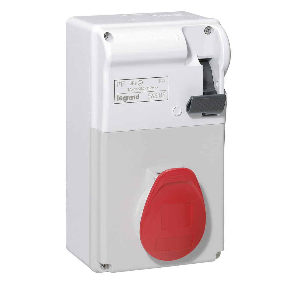 Legrand - 056605 - Combined unit P17 - w/o Rail 125x220 - IP 44 - 380/415 V~ - 16 A - 3P+E