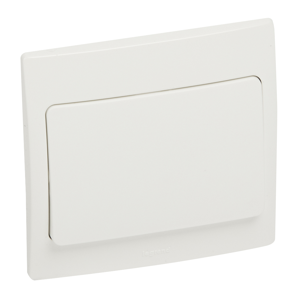 Legrand - 281000 - Mallia Single pole switch - 1 gang - 1 way - 10 AX - White
