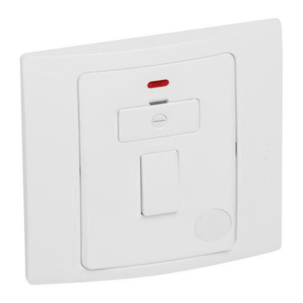 Legrand - 281142 - Mallia™ fused connection unit switched w/ Red LED indicator 13A 1-Gang White.
