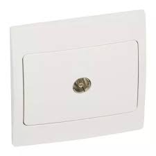 Legrand - 281151 - Mallia Single Female TV socket - Star attenuation - White
