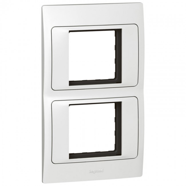 Legrand - 281193 - Mallia Arteor adaptors - 2 gang - 2 Module - White