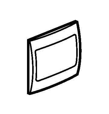 Legrand - 281390 - Mallia™ 1-Gang blank plate Silver.