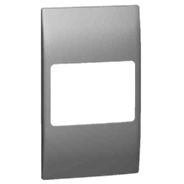 Legrand - 281957 - Mallia™ Plate for switch 45A 2-Gang Dark Silver.